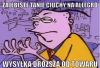 Tanie ciuchy na allegro...