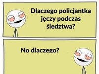 Kolega zadaje trudną zagadkę! ZOBACZ dlaczego policjanta jęczy!