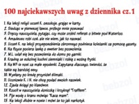 100 najciekawszych uwag w dzienniku! DOBRE! :D