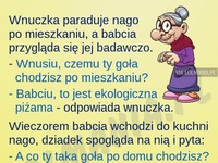 Babcia chciała spać NAGO! Zobacz reakcję dziadka XD