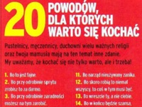 20 powodów dla których warto się kochać :D