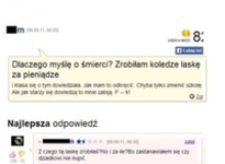 Myśli o śmierci, bo ZROBIŁA koledze LASKĘ - zobacz co jej napisali! :)