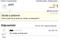 Studia a jedzenie... ;D