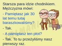 Dziadek z babcią chcieli sobie przypomniec stare czasy. Chłopiec który to wiedział był w SZOKU!