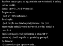 Hehe student wykminił to najlepiej, jak można było :D