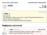 Czy uprawiając cyberka można zajść w ciążę? haha ZOBACZ co jej napisali na fourm :D