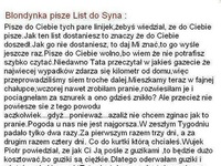 Matka blondynka pisze list do syna! Nie uwierzysz co tam jest :D