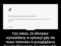 Dinozaur z google chorme! Już wiemy do czego służy :D