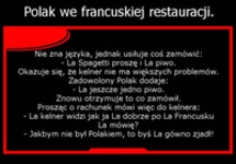 Polak we francuskiej restauracji! :D