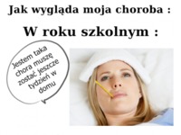 Jak wygląda choroba w ROKU SZKOLNYM i na WAKACJACH - dobre porównanie! ;D