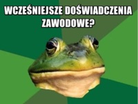 Wcześniejsze doświadczenia zawodowe? :)