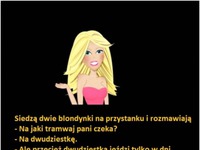 Siedza dwie blondynki na przystanku :)