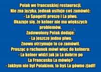 POLAK próbuje mówić po francusku. Całkiem nieźle mu poszło XD