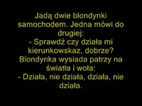 Jadą dwie blondynki samochodem :D