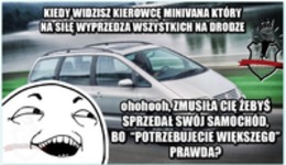 Kiedy widzisz na drodze kierowcę minivana