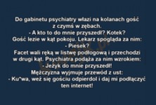 DO gabinetu psychiatry wchodzi facet an kolanach... DZIWNE! ;o