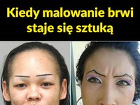 Kiedy malowanie BRWI stało się sztuką... BEKA!!! HAHAH