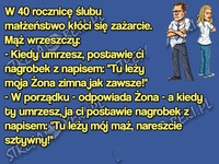 W rocznicę ślubu, małżeństwo sie kłóci. ZOBACZ co powiedziaal ŻONA! LOL