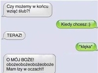 Chciała wziąć ślub przez SMS'a... Zobacz co jej napisał, haha