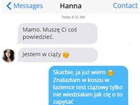 Dziewczyna napisała MAMIE, że jest w ciąży! Chyba się nie dogadały... HAHA!