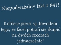 Niepodważalny fakt: kobiece piersi są dowodem tegom że faceci.. ;D