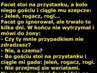 Hehe facet słyszy głosy w autobusie i postanawia zapytać żonę, co to może znaczyć :D