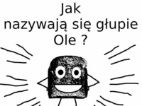 Jak nazywają się głupie Ole? :D