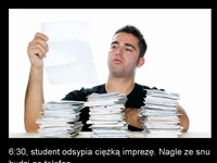 Student odsypia ciężką impreżę. Nagle ze snu budzi go telefon! :)