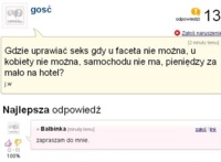 Zapytała publicznie gdzie można uprawiać SEX, ZOBACZ co jej odpisał, haha! :D