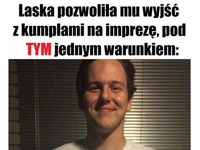 laska pozwoliła mu wyjść