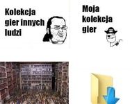 Kolekcja gier innych ludzie VS moja kolekcja, haha!