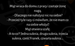 Mąż wraca do domu z pracy i zastaje żonę nagą :D