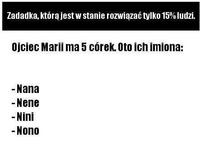 Zagadka, którą jest w stanie rozwiązać tylko 15% ludzi! :)