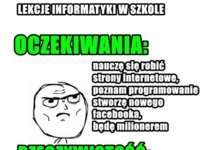 Lekcje INFORMATYKI w szkole! Oczekiwania vs Rzeczywistość :D