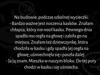 Na budowie, podczas szkolnej wycieczki :D