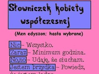Słownik DAMSKO-MĘSKI! Dobre!