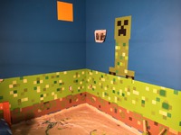 Matka zaprojektowa swojemu synowi pokój w stylu MINECRAFT, wow!