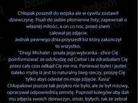 Chłopak poszedł do wojska, ale w cywilu zostawił dziewczynę... Zobacz jakie listy do siebie pisali :)