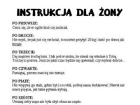 Instrukcja dla żony, haha dobre :D