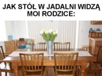 Stół w jadalni