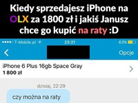 Kiedy Janusz chce kupić telefon na raty XD