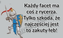 Ma coś z rycerza