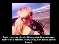 Sama blondynka w samolocie- musisz zobaczyć jak to sie skończyło, haha