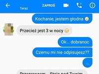 Kochanie jestem głodna...