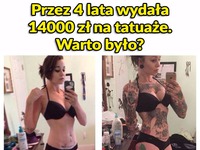 Dziewczyna przeznaczyła na tatuaże dużo pieniędzy! ZOBACZ czy było warto!