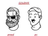 Golenie - przed i po