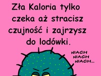 Zła kaloria tylko czeka aż stracisz czujność i ... :D