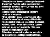 Chłopak poszedl do wojska ale w cywilu zostawil dziewczynę! ;-)