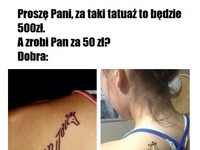 za 50 pani zrobi?