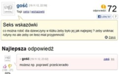 seks wskazówki